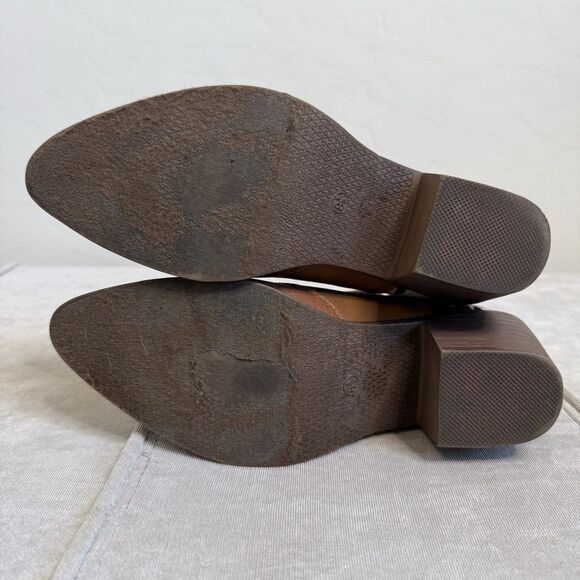 Altar’d State Sz 8.5 Cow Print Brown Western Cowboy Booties Pointed Toe Festival - Picture 12 of 15